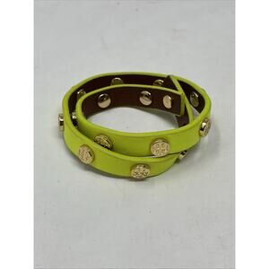 Tory Burch double wrapped bracelet yellow gold